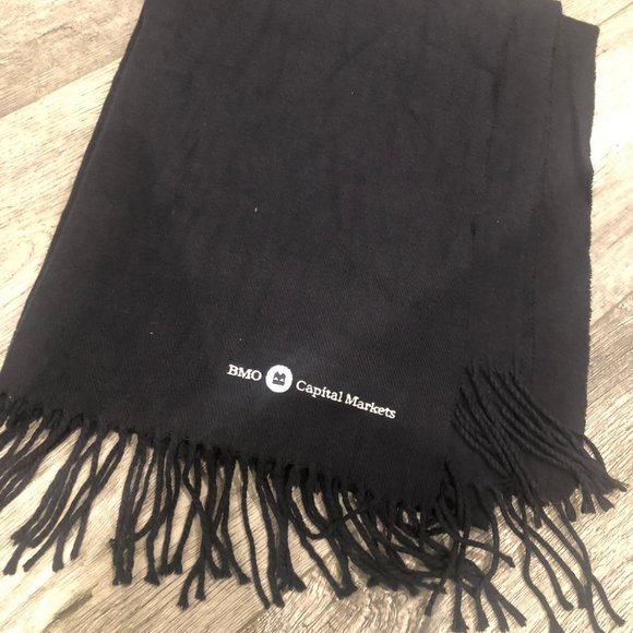 Accessories - BMO Capital Markets Italy Design Cashmere Feel Black Scarf